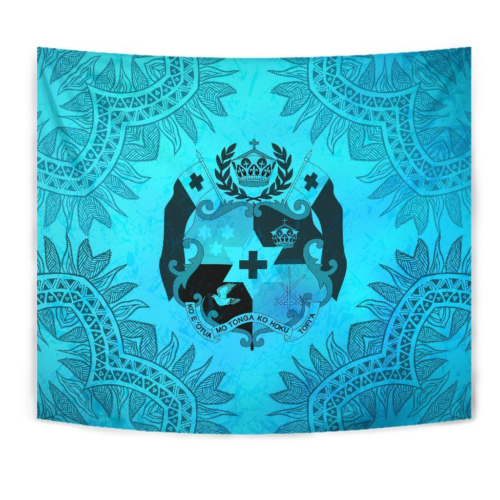 Tonga Tapestry Turquoise - Vibe Hoodie Shop