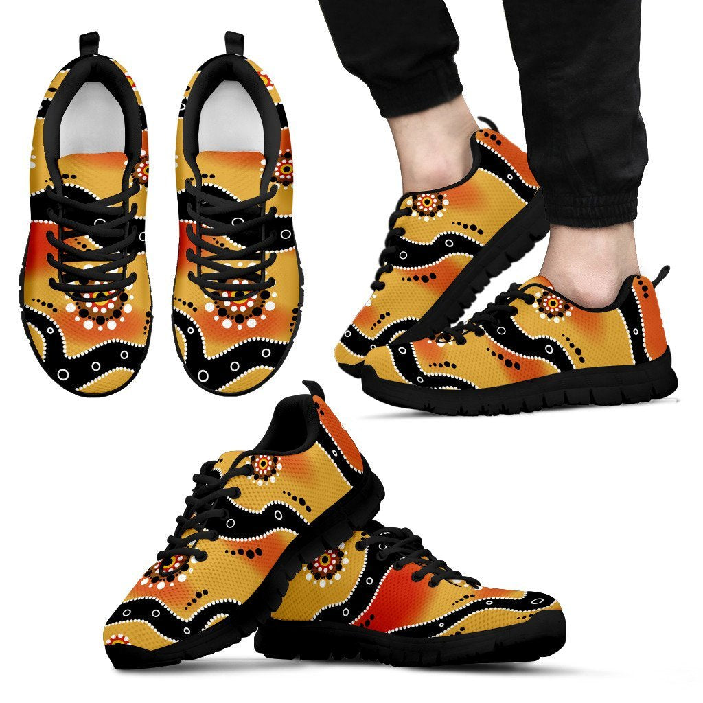 Aboriginal Sneakers, Indigenous Patterns - 02 - Vibe Hoodie Shop