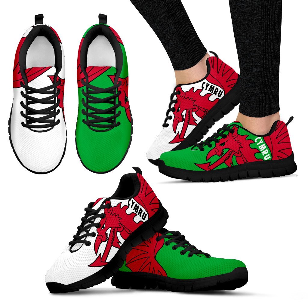 Wales Sneakers - Y Ddraig Goch - Vibe Hoodie Shop