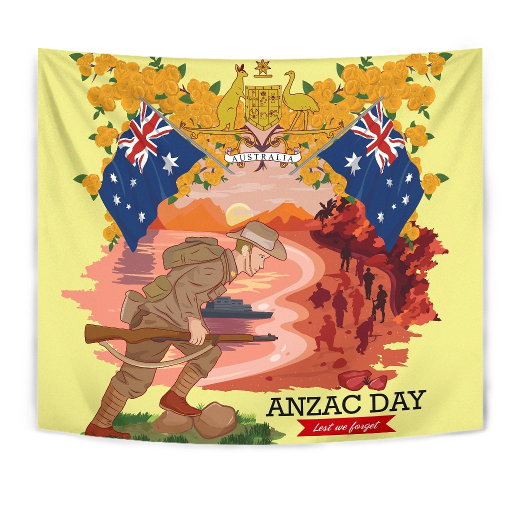 Australia Tapestry - Lest We Forget - Vibe Hoodie Shop