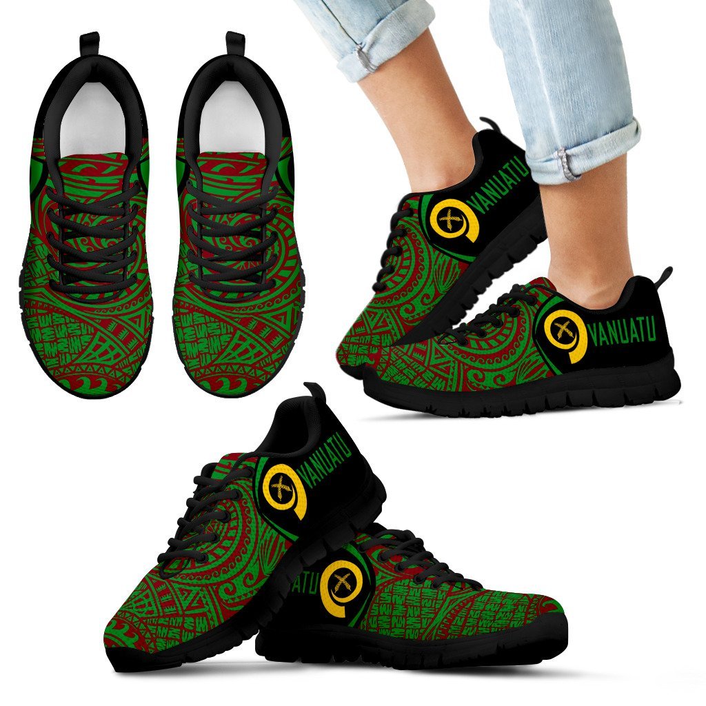 Vanuatu Polynesian Sneakers - Circle Style 07 - Vibe Hoodie Shop