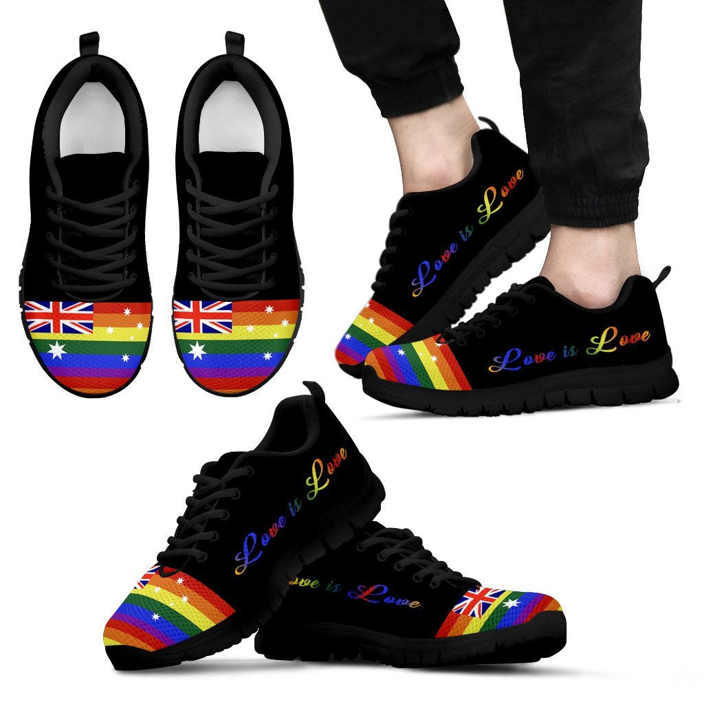 Sneakers - Aus Flag Lgbt Color - Unisex - Vibe Hoodie Shop