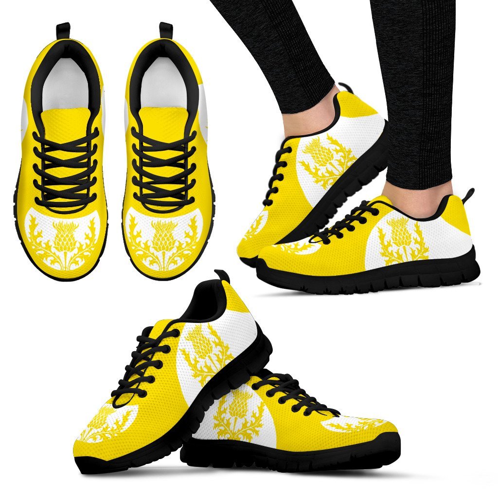 Scotland Thistle Sneakers - Cullinan Style Yellow Version - Vibe Hoodie Shop