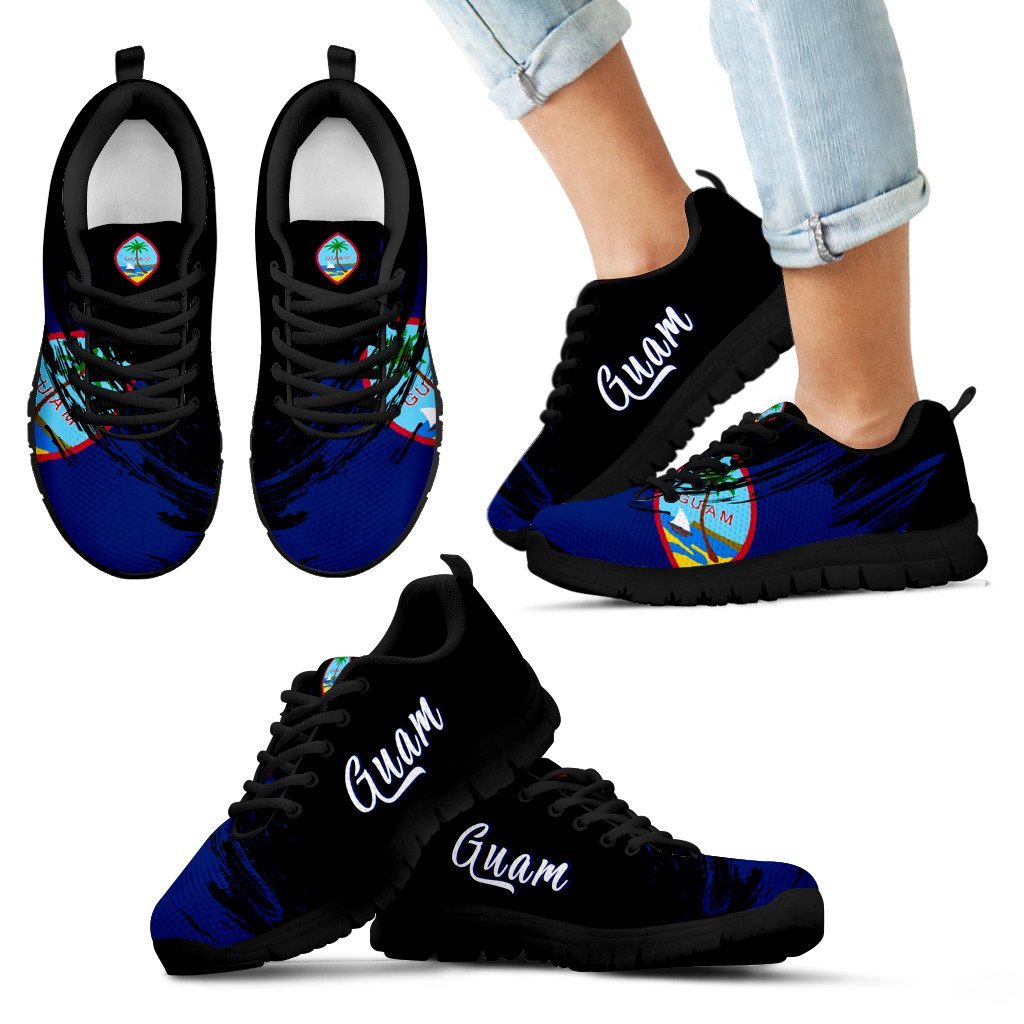 Guam Flag Sneakers - Art Style - Vibe Hoodie Shop