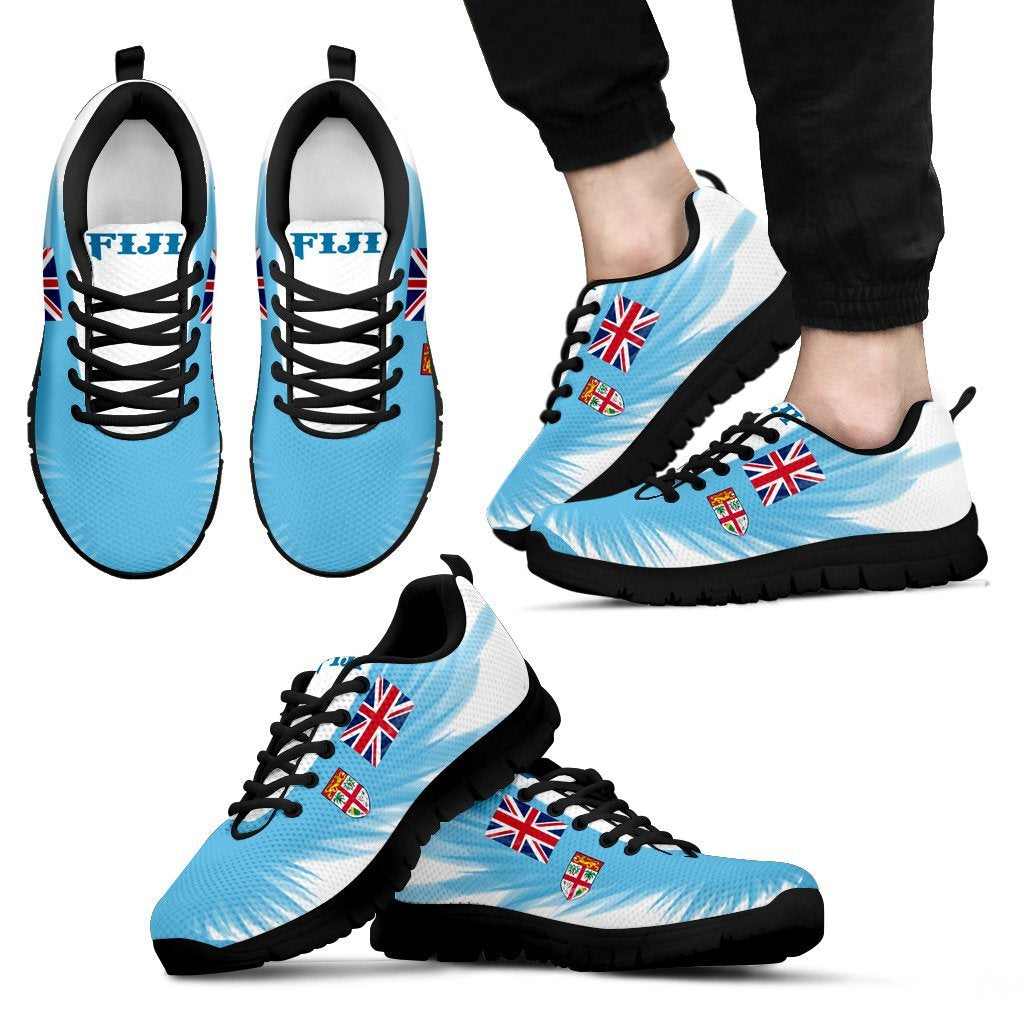 Fiji Flying Flag Wings Sneakers - Vibe Hoodie Shop