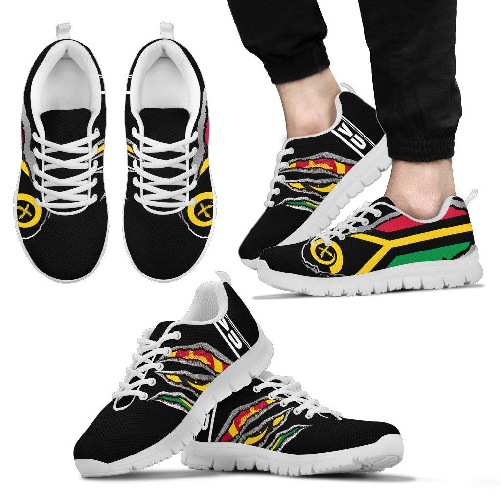 Vanuatu Sneakers Adamantium With Flag - Vibe Hoodie Shop