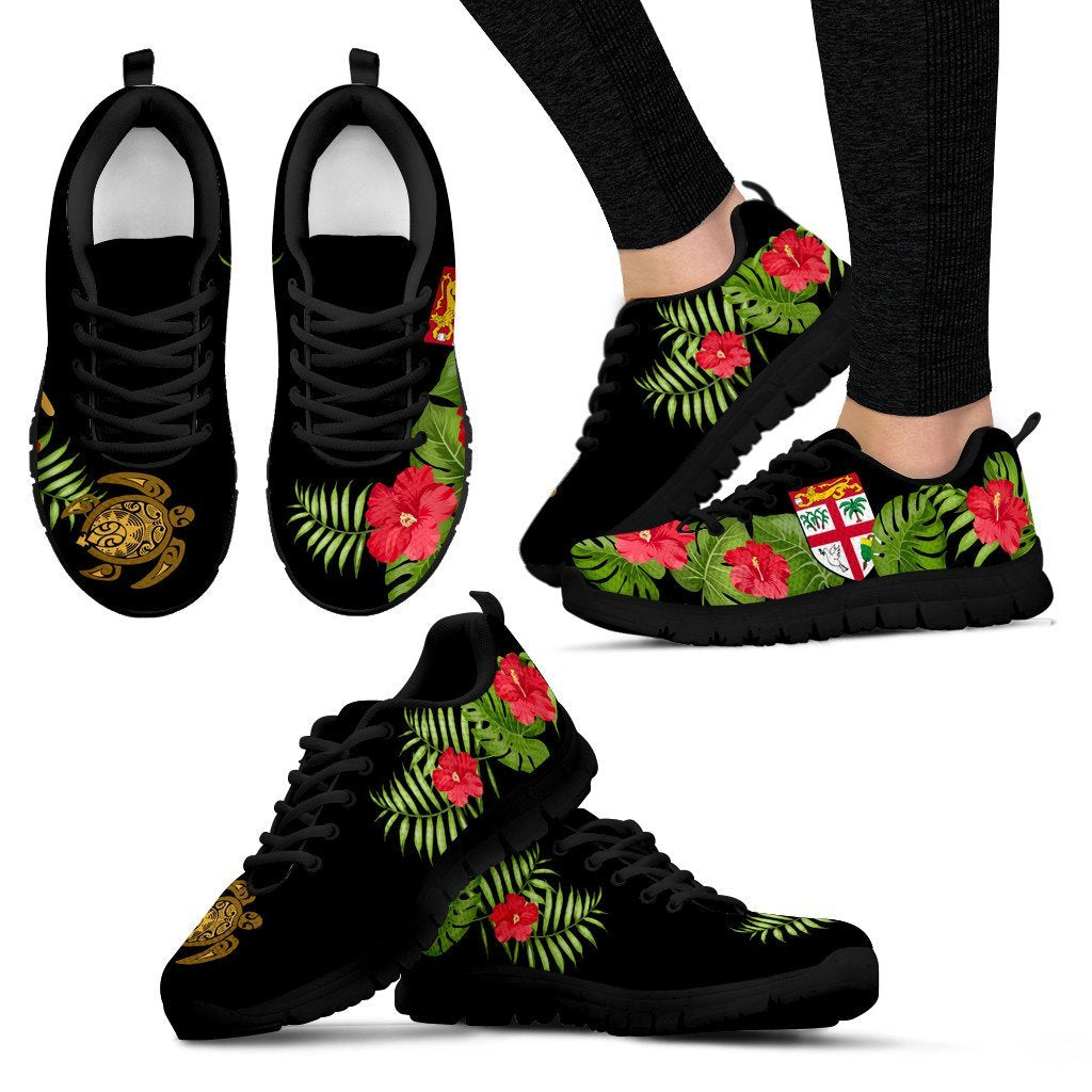 Love Fiji Sneakers - Fijian Shoes Black Version - Vibe Hoodie Shop