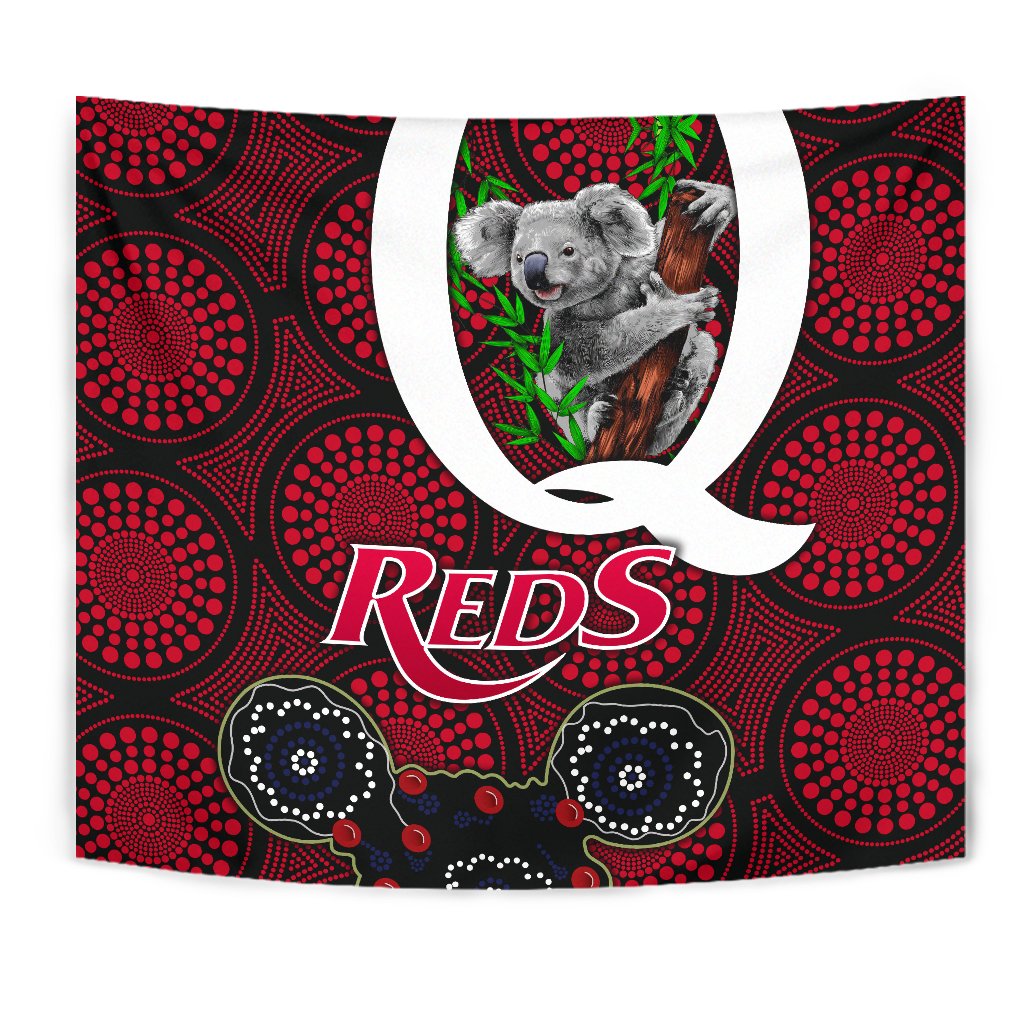 Queensland Tapestry Reds Rugby - Koala - Vibe Hoodie Shop