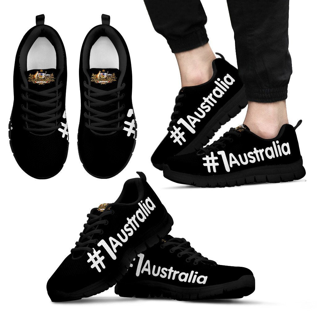 Sneakers - Australian Coat Of Arms Shoes Hashtag Australia - Unisex - Vibe Hoodie Shop