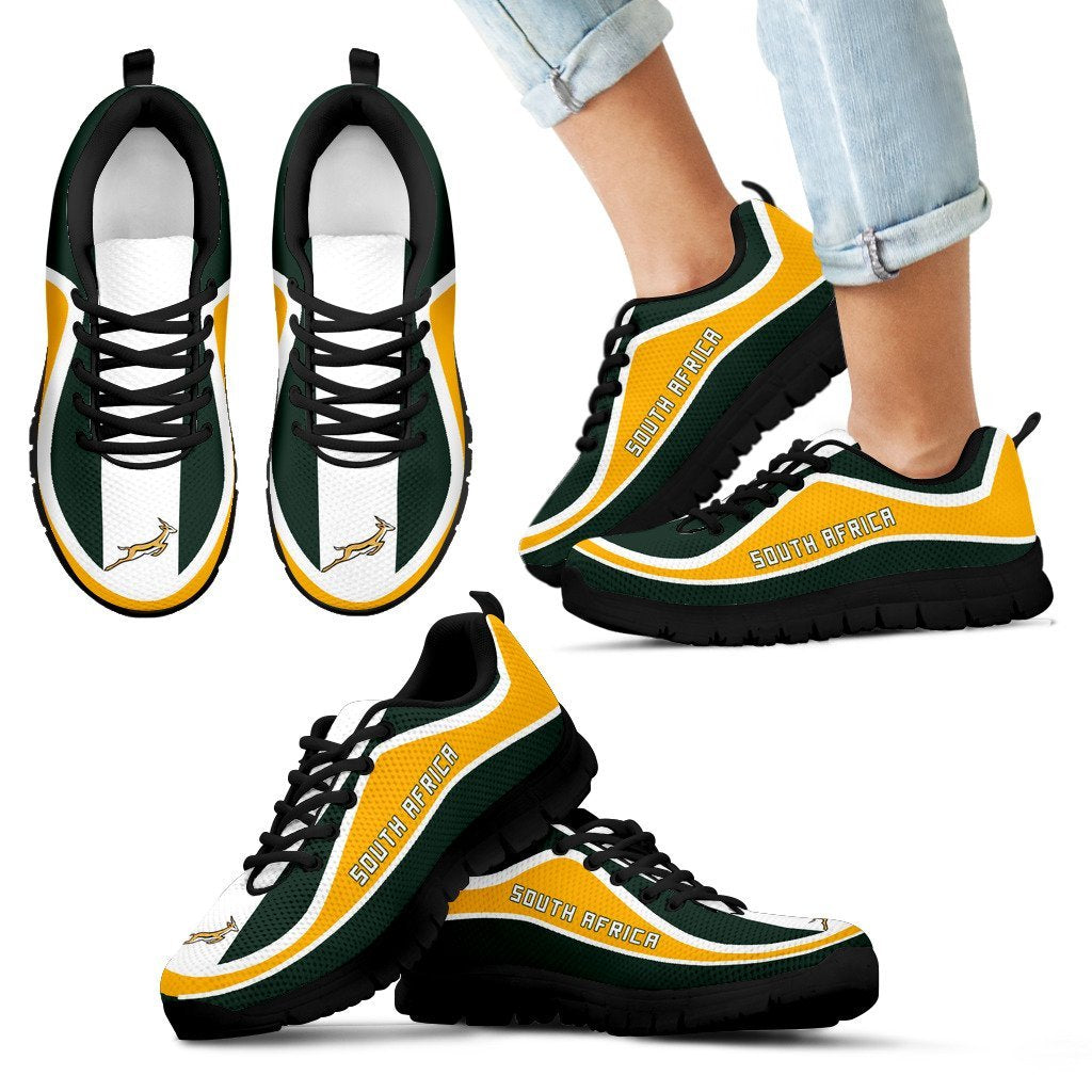 South Africa Flag Sneakers Sport - Vibe Hoodie Shop