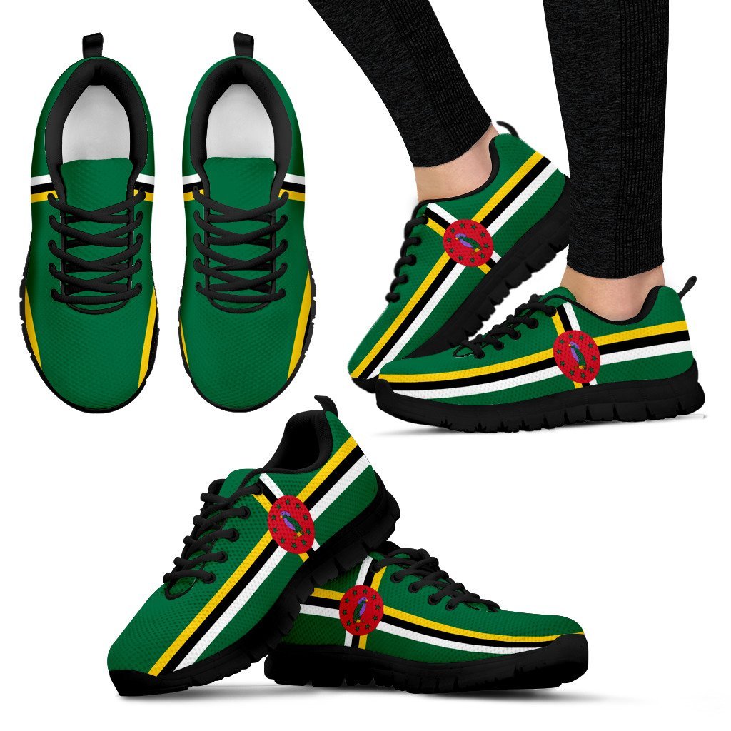 Sneakers - Dominica Shoes Flag - Unisex - Vibe Hoodie Shop