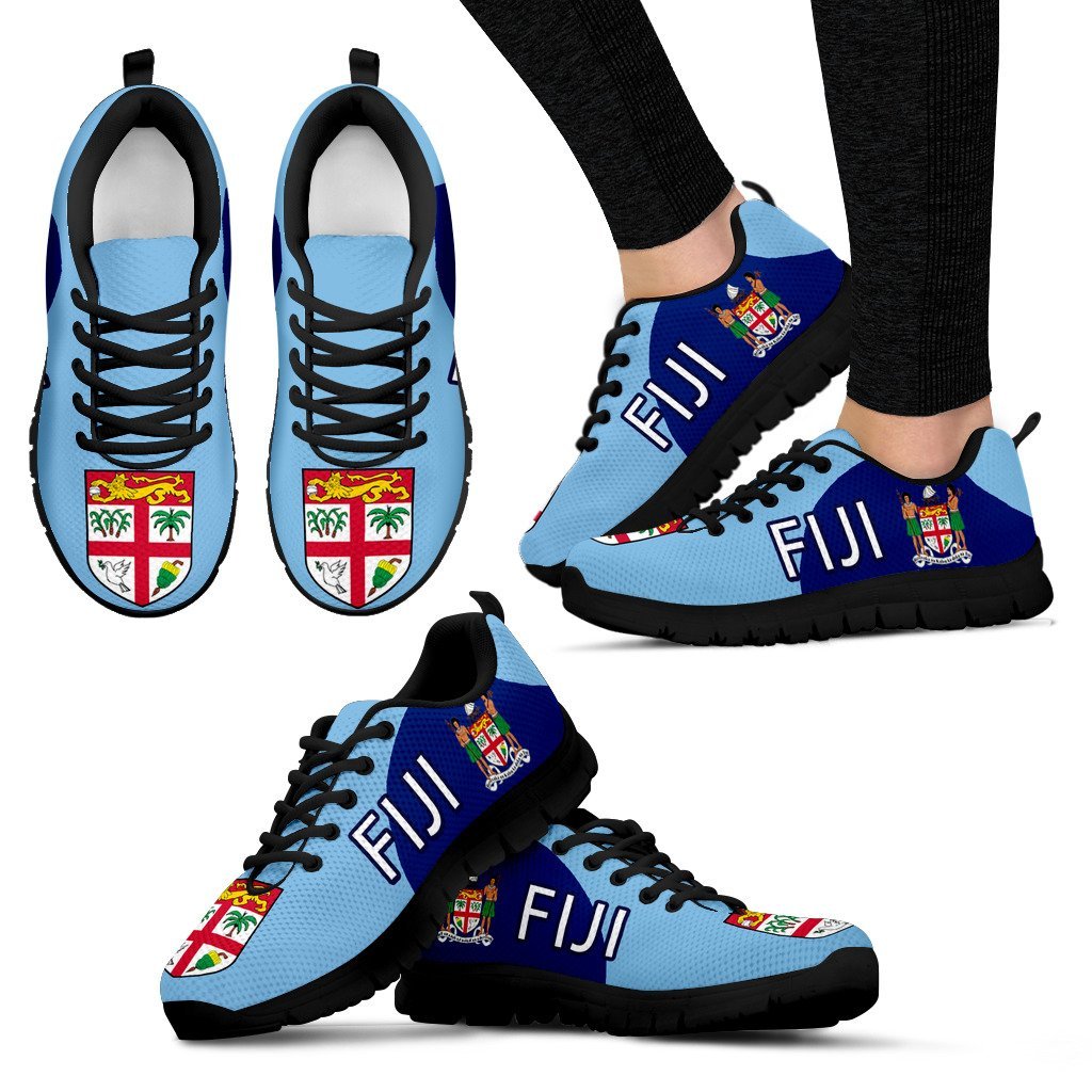 Fiji Running Shoes Coat Of Arms 01 - Vibe Hoodie Shop