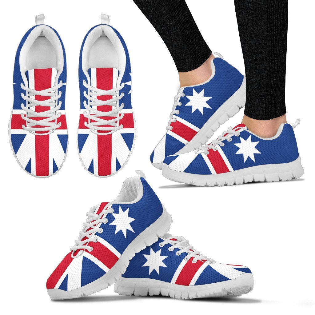 Sneakers - Aus Flag Shoes Aussie Star - Unisex - Vibe Hoodie Shop