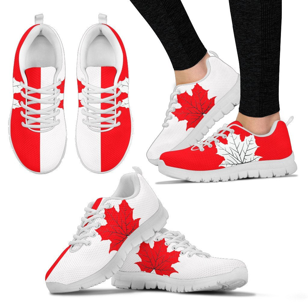 Canada Sneakers - Maple Leaf In My Heart - Vibe Hoodie Shop