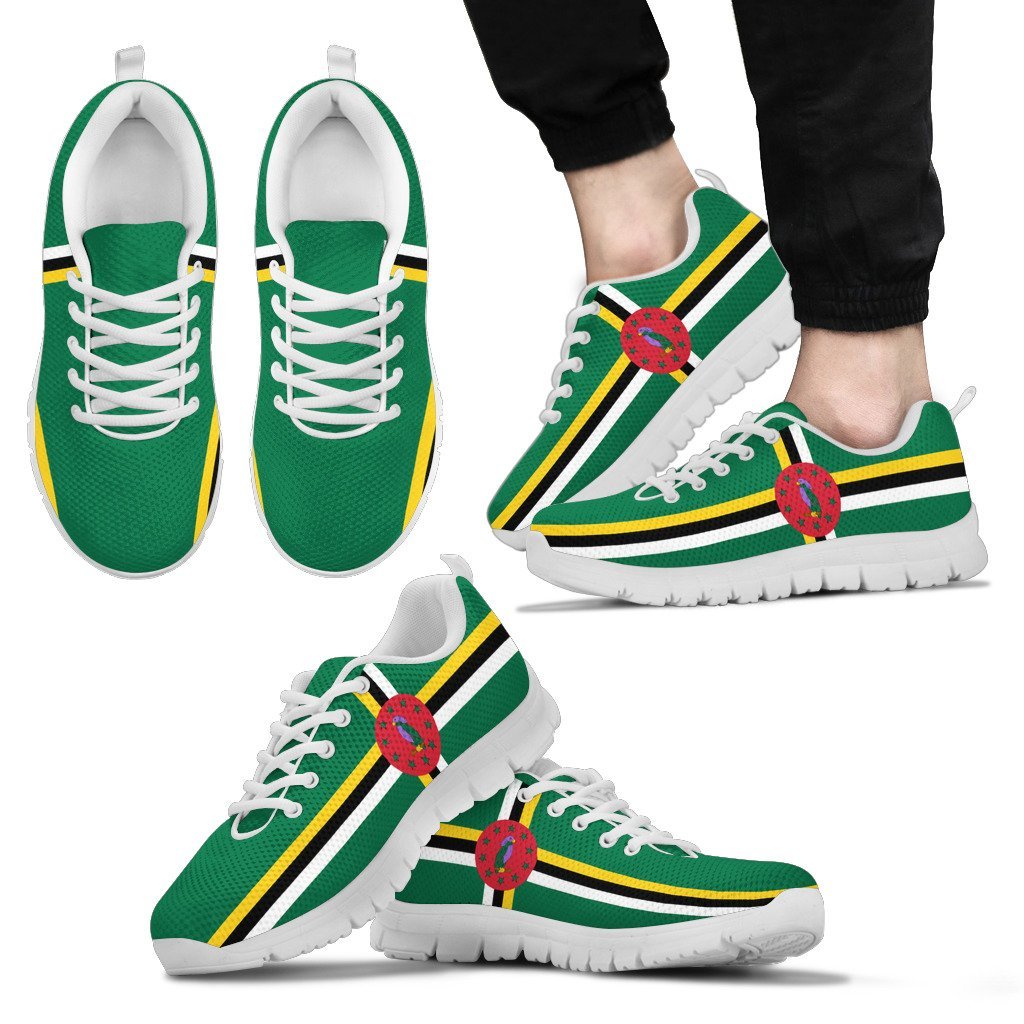 Sneakers - Dominica Shoes Flag - Unisex - Vibe Hoodie Shop