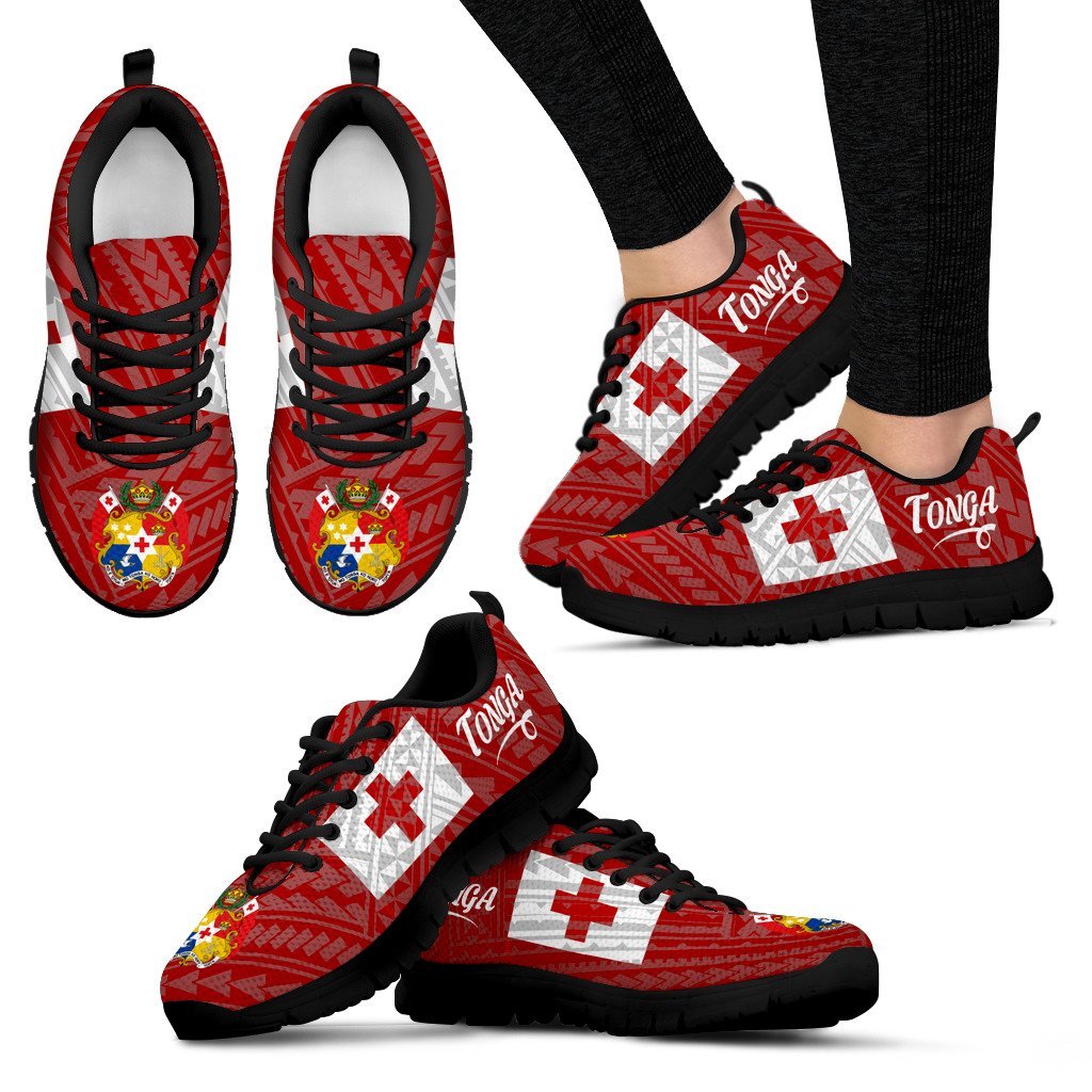 Tonga Red Sneakers (Shoes) - Vibe Hoodie Shop