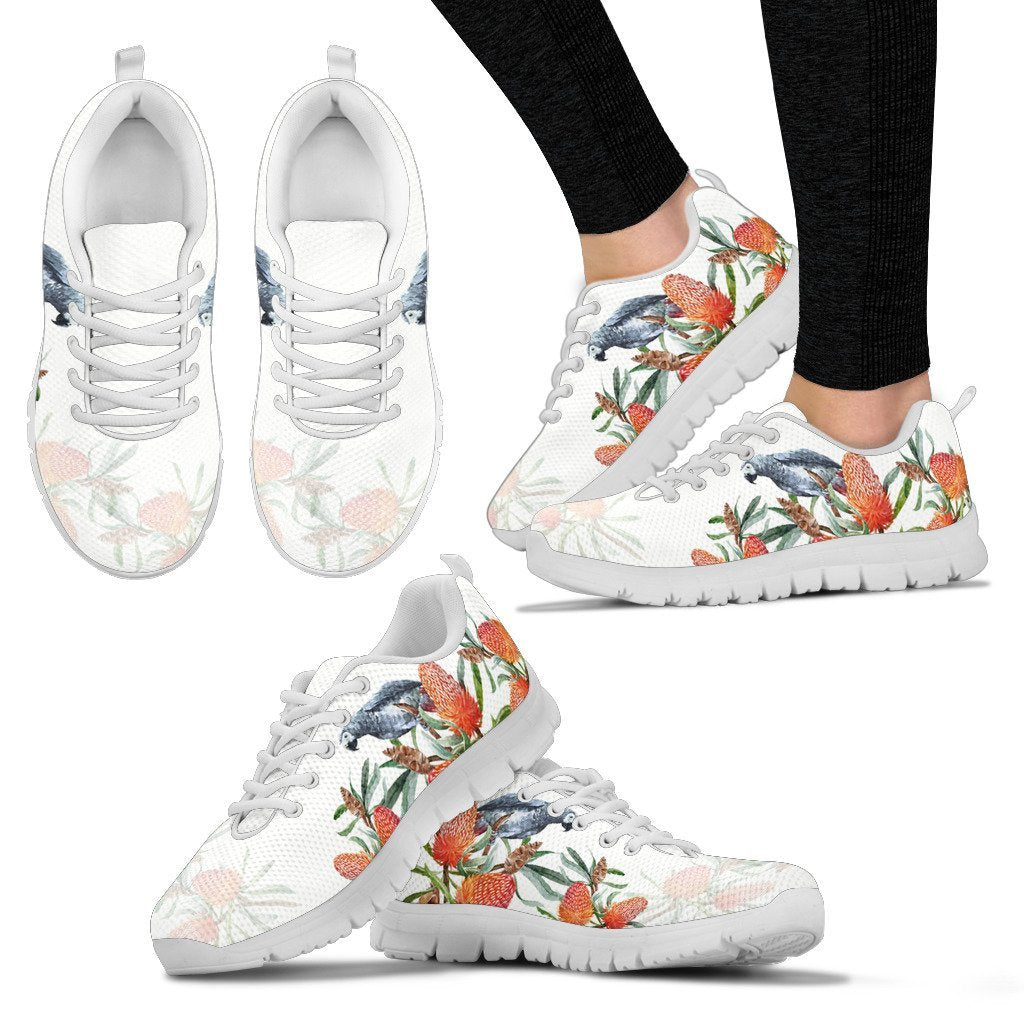 Australia Sneakers - Kookaburra Shoes Waratah Flower - Unisex - Vibe Hoodie Shop