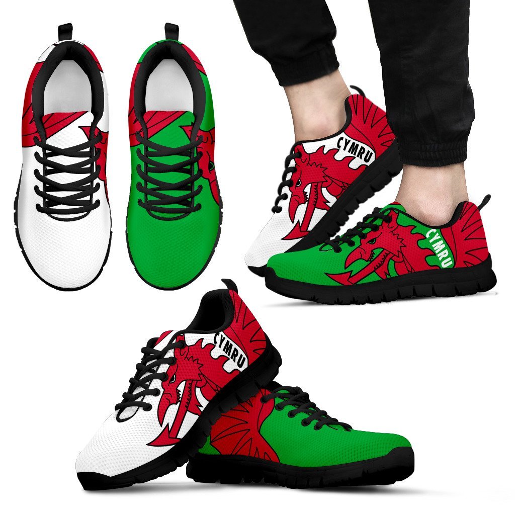 Wales Sneakers - Y Ddraig Goch - Vibe Hoodie Shop