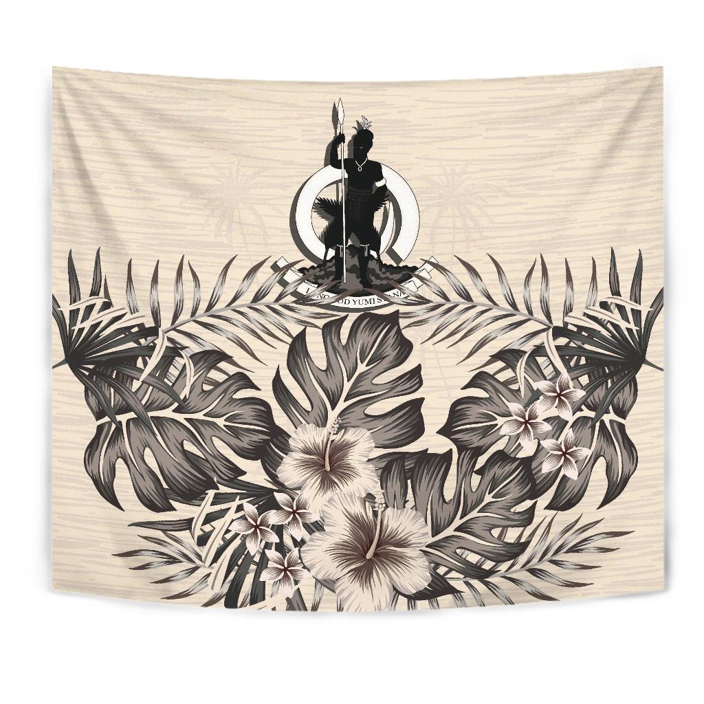 Vanuatu Tapestry - The Beige Hibiscus - Vibe Hoodie Shop