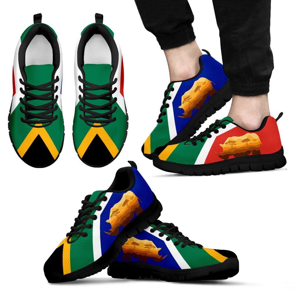 South Africa Rhinoceros Sneakers - Vibe Hoodie Shop