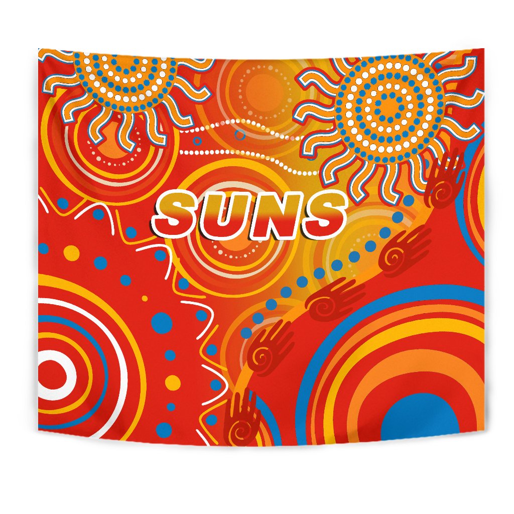 Suns Tapestry Sun Indigenous Gold Coast - Vibe Hoodie Shop