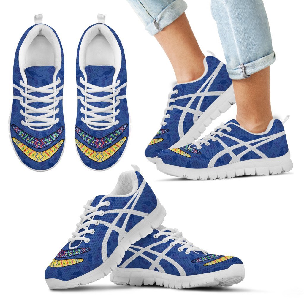 Australia Sneakers - Boomerang Patterns Shoes - Unisex - Vibe Hoodie Shop