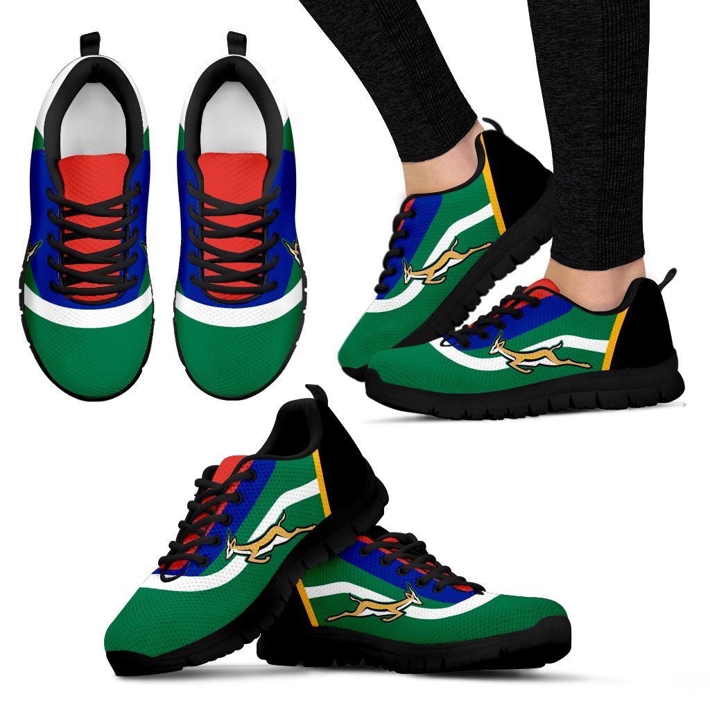 South Africa Flag Springboks Sneakers - Vibe Hoodie Shop