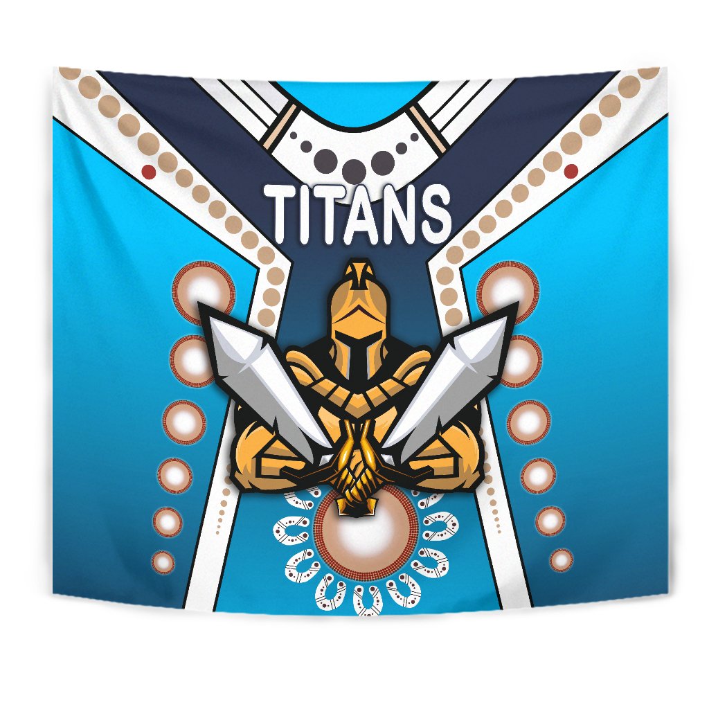 Gold Coast Tapestry Titans Gladiator Simple Indigenous - Vibe Hoodie Shop