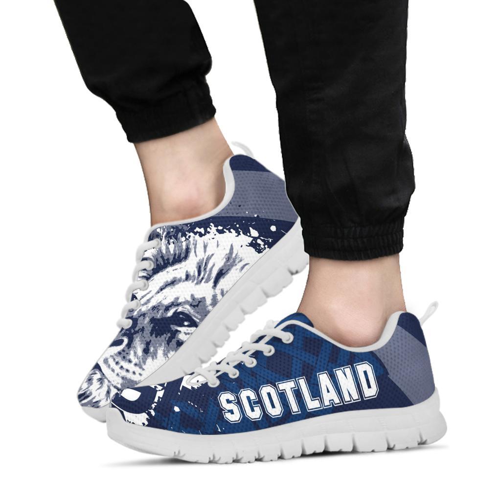 Scotland Celtic Sneakers - Cross Celt Lion - Vibe Hoodie Shop