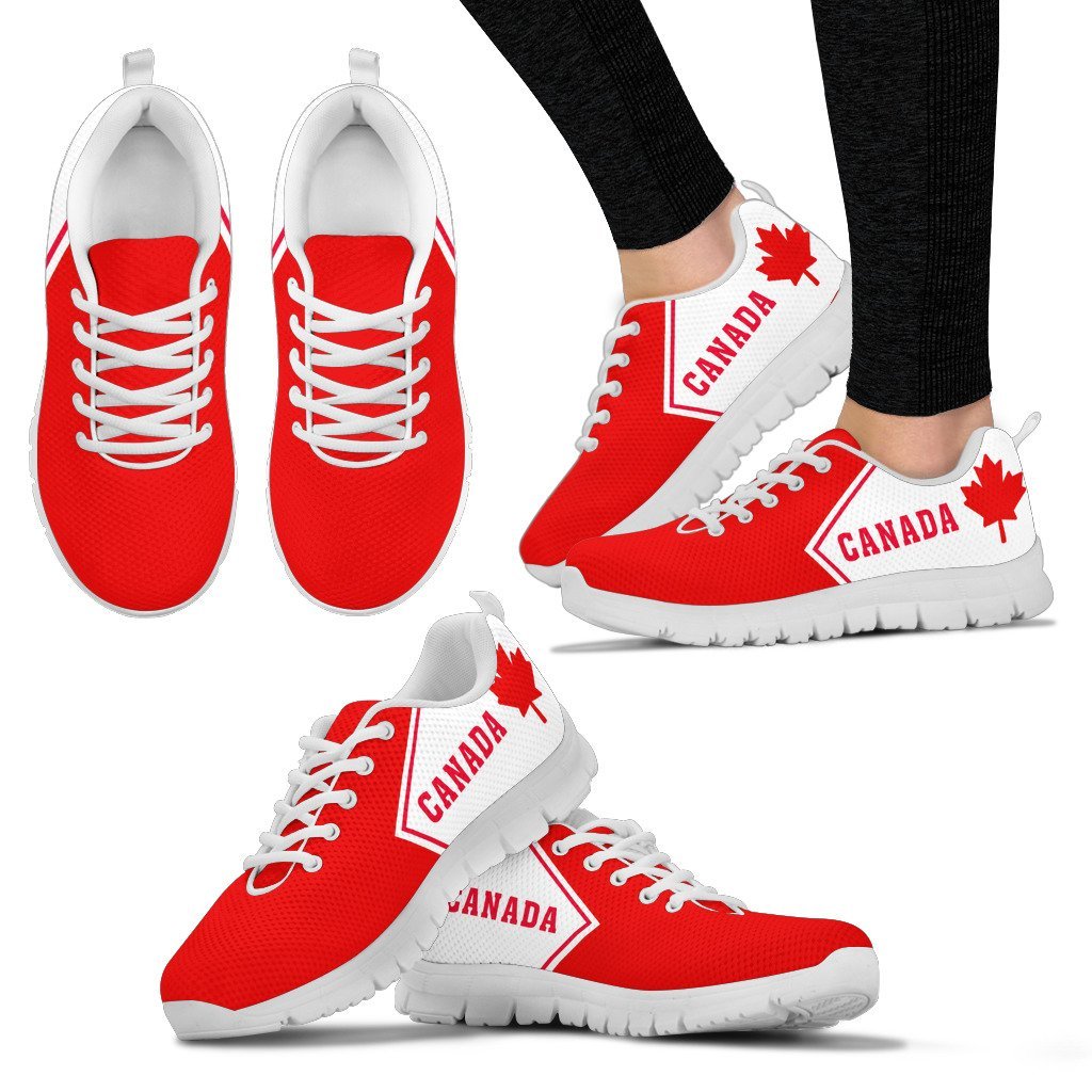 Canada Maple Leaf Sneakers - Triangle Style - Vibe Hoodie Shop