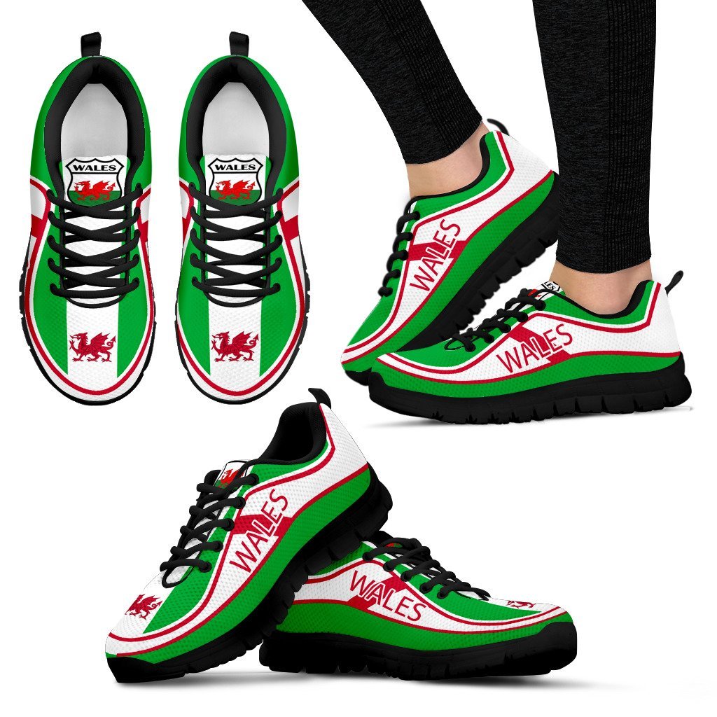 Wales Flag Color Sneakers - Vibe Hoodie Shop