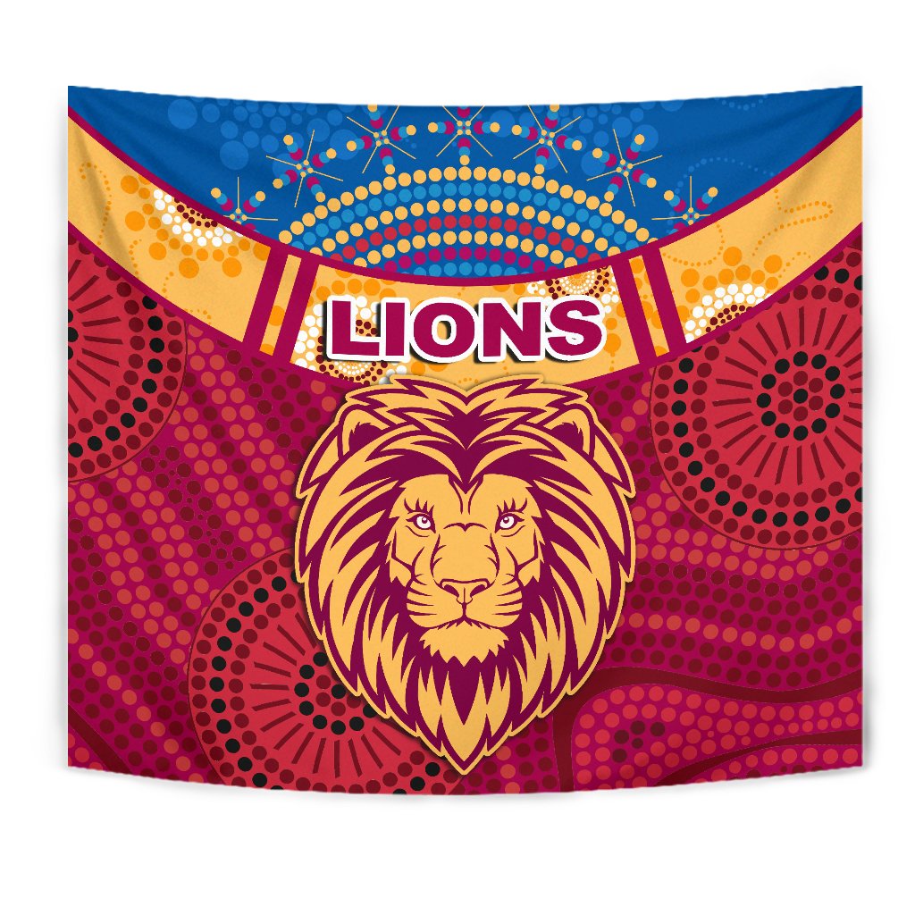 Brisbane Indigenous Tapestry Proud Lions - Vibe Hoodie Shop