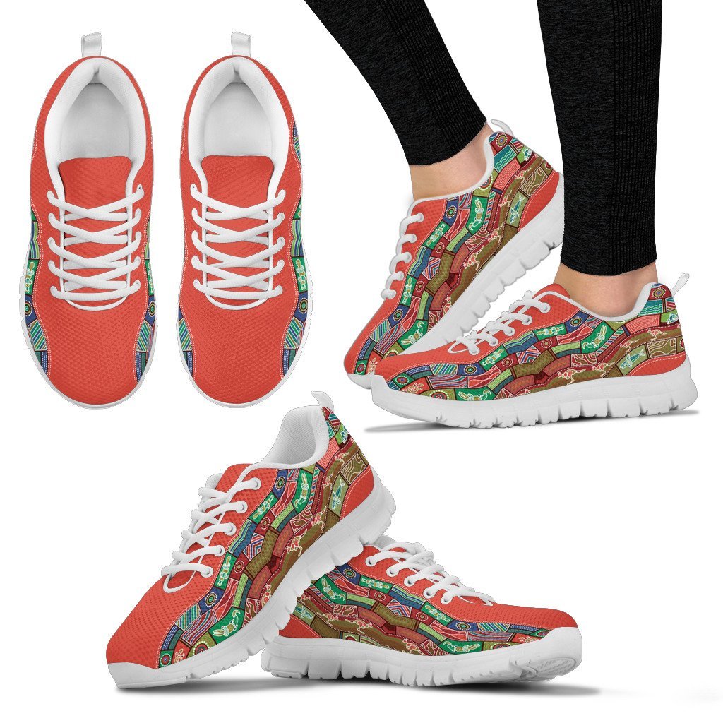 Australia Sneakers - Pattern Motifs Shoes - Vibe Hoodie Shop