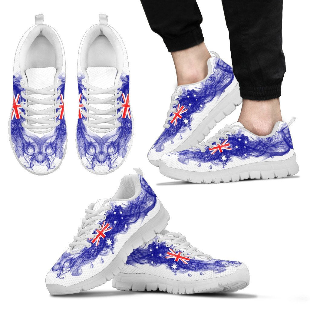 Sneakers - Aus Flag Shoes Smoke Style - Unisex - Vibe Hoodie Shop