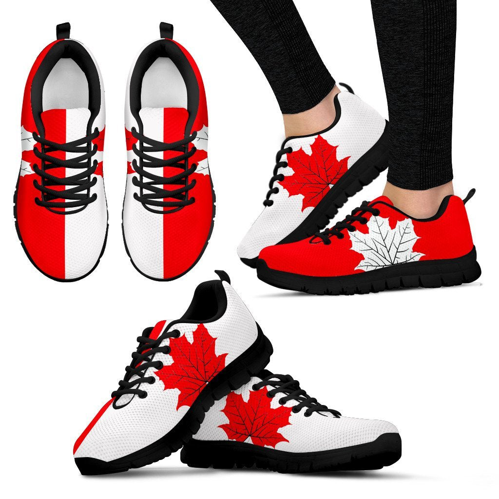 Canada Sneakers - Maple Leaf In My Heart - Vibe Hoodie Shop