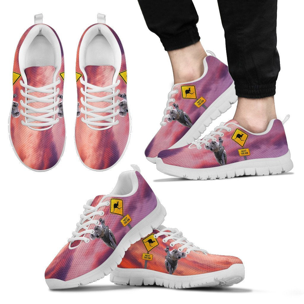 Sneakers - Koala Shoes Kangaroo Sign Landscape Art Ver01 - Unisex - Vibe Hoodie Shop