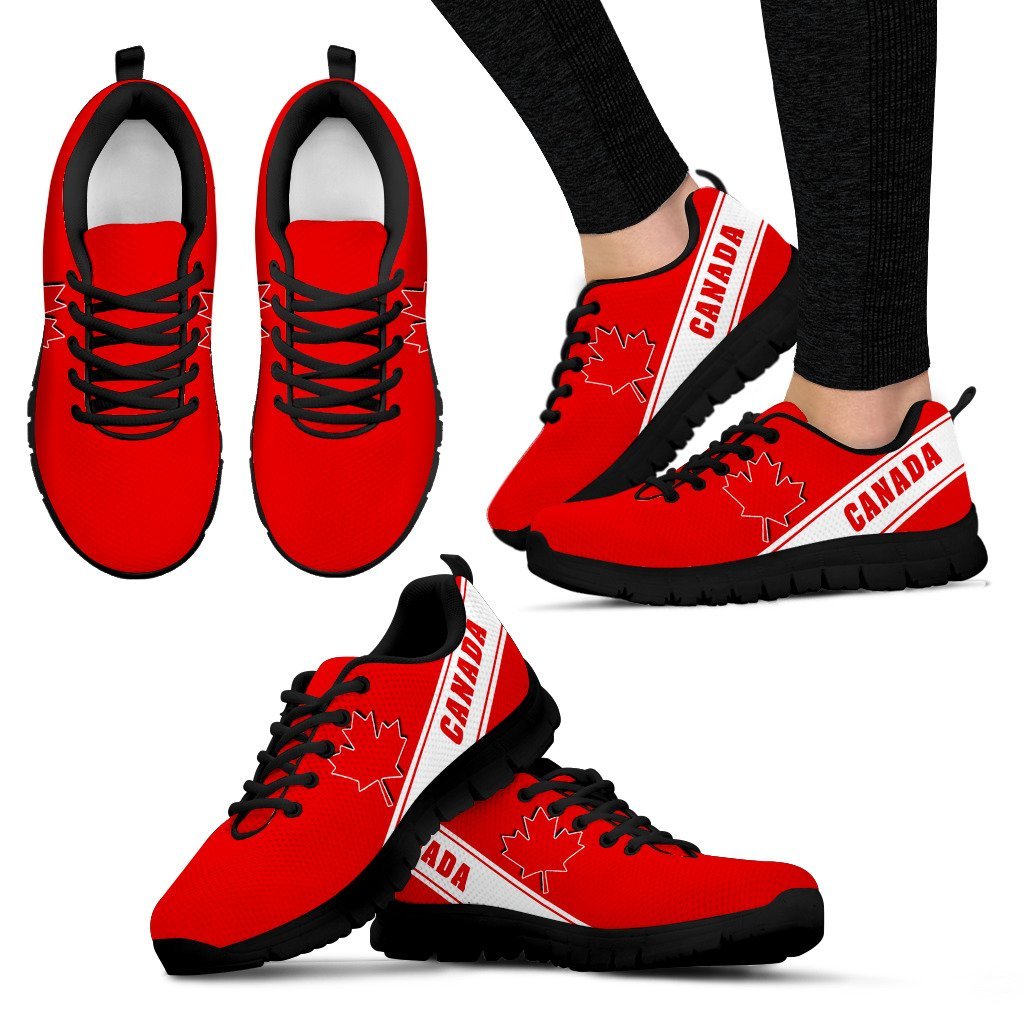 Canada Maple Leaf Sneakers - Line Style - Vibe Hoodie Shop