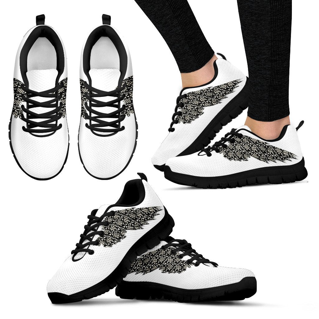 Fiji Tapa Flat Wings Men's / Women's Sneakers (Shoes) - Vibe Hoodie Shop