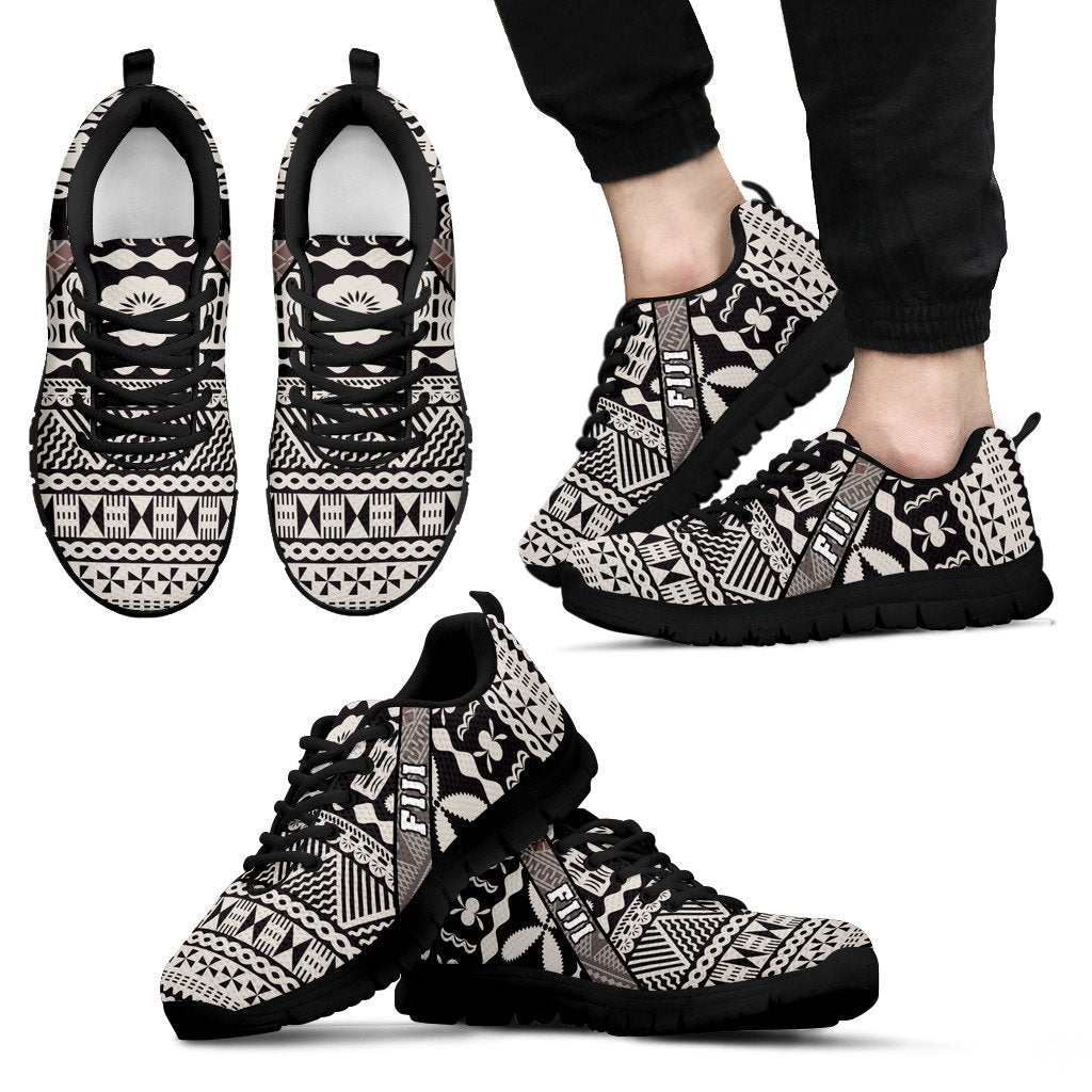 Fiji Tapa Tribal Sneakers - Vibe Hoodie Shop