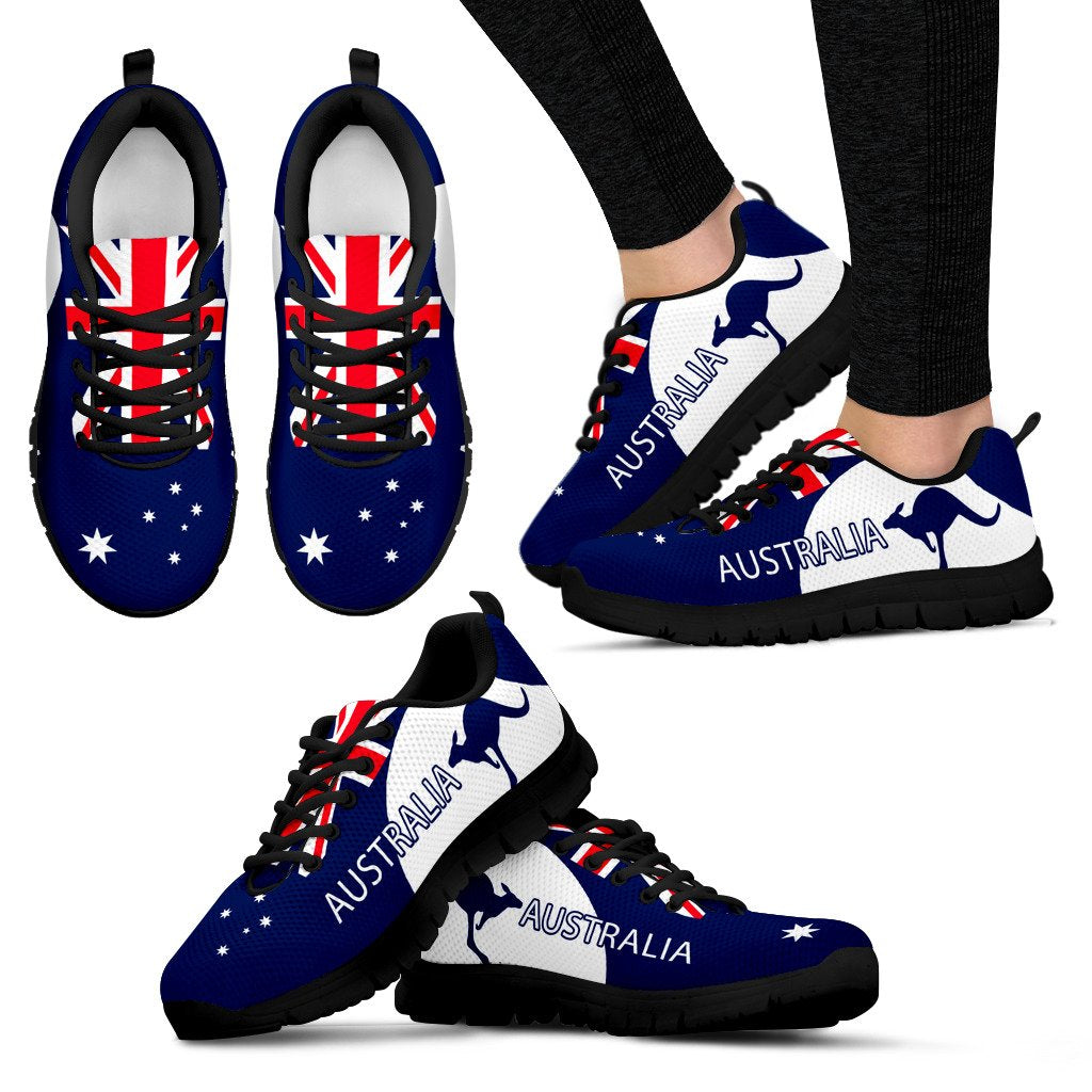 Sneakers - Australian Flag Shoes Kangaroo Symbol Sport Version - Unisex - Vibe Hoodie Shop