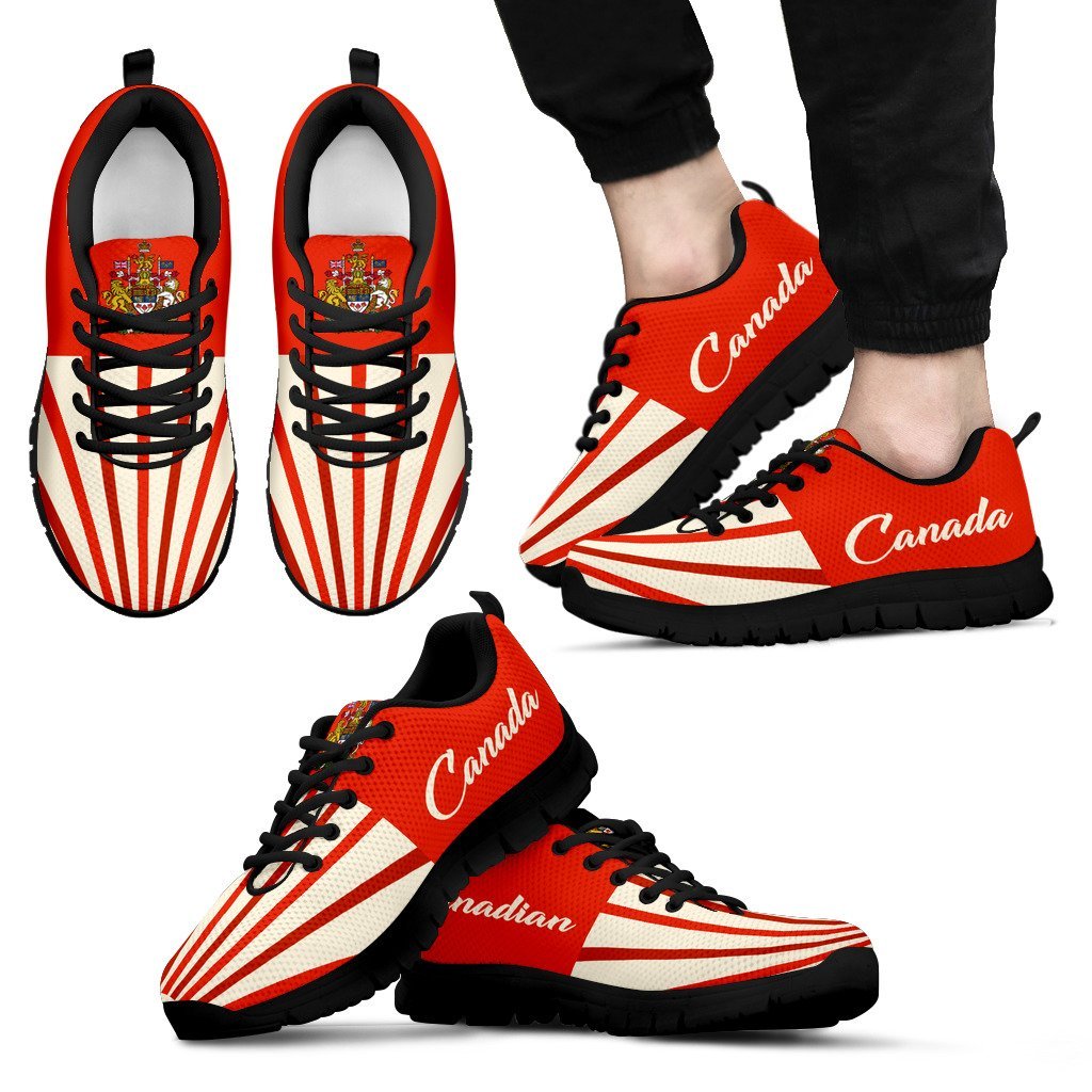 Canada Coat Of Arms Sneakers - Vibe Hoodie Shop