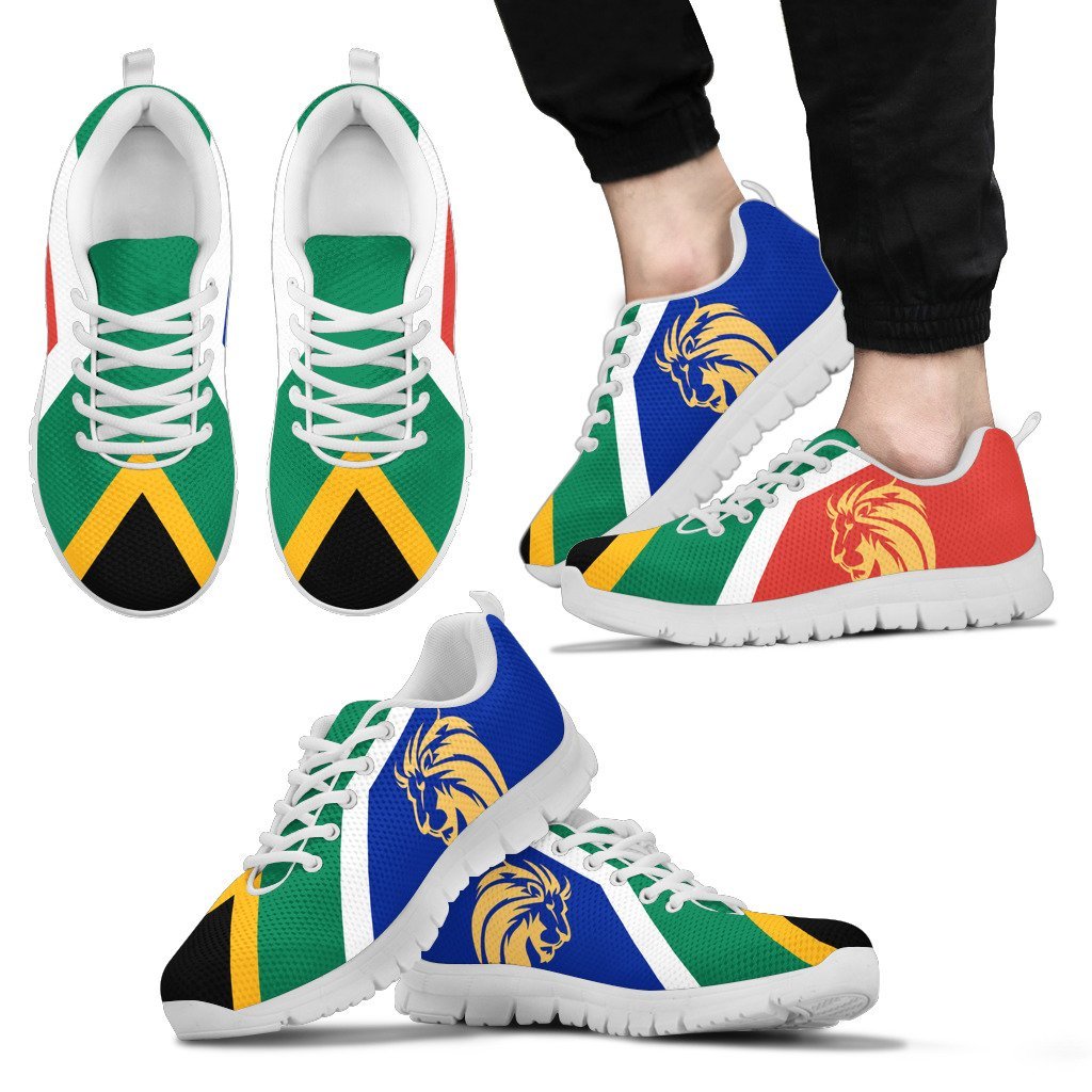 South Africa Lion Sneakers - Vibe Hoodie Shop