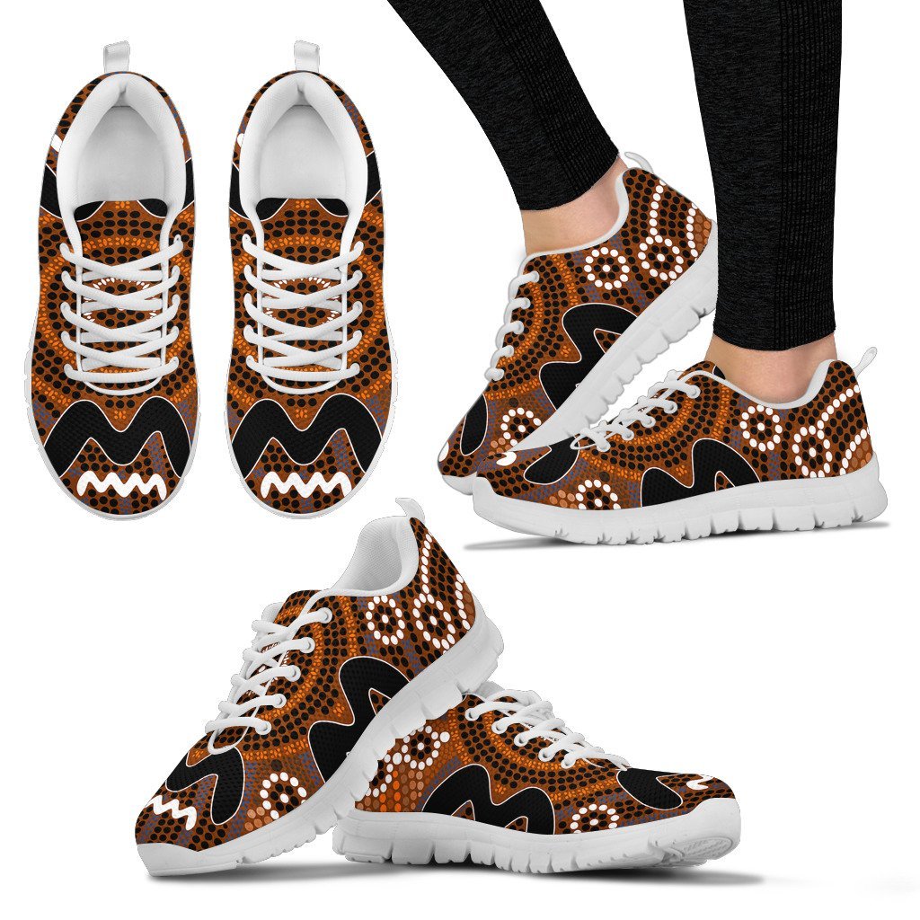 Aboriginal Sneakers, Circle Dot Painting 19 - Vibe Hoodie Shop