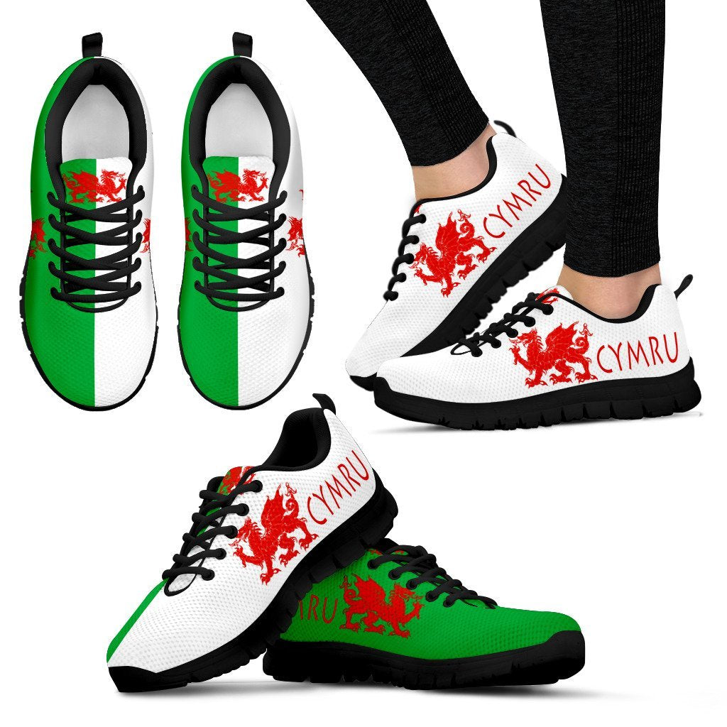 Wales - Cymru Men's / Women's Sneakers (Shoes) - Vibe Hoodie Shop