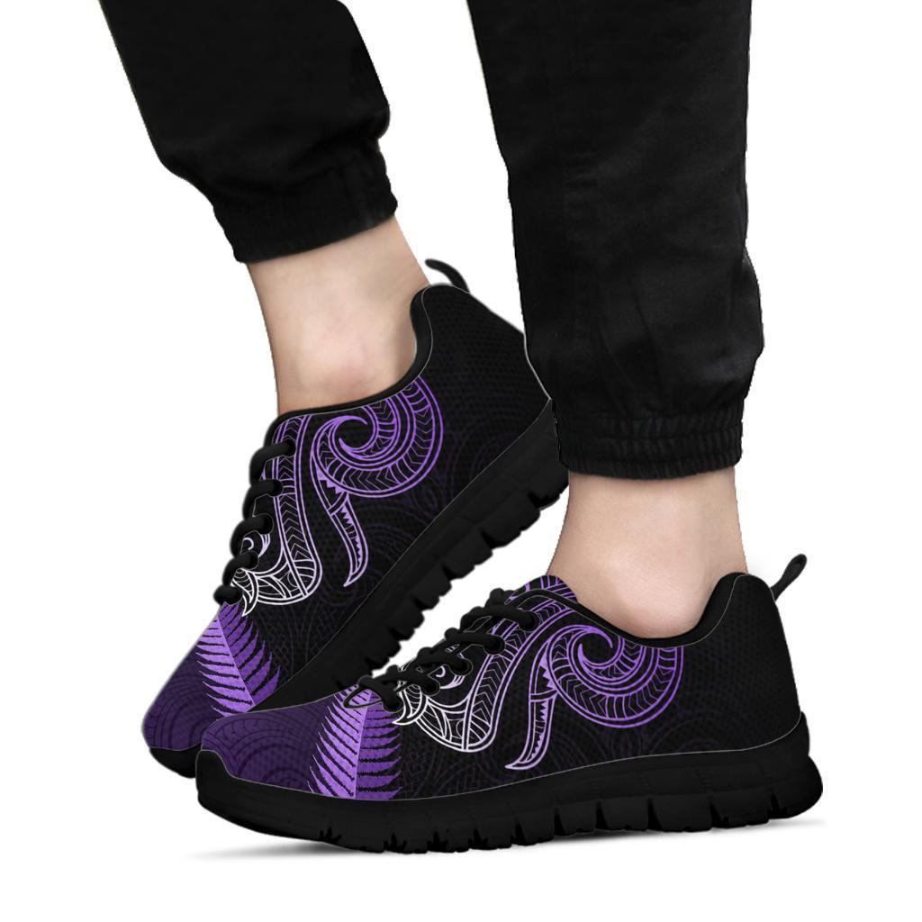 Maori Manaia New Zealand Sneakers Purple - Vibe Hoodie Shop