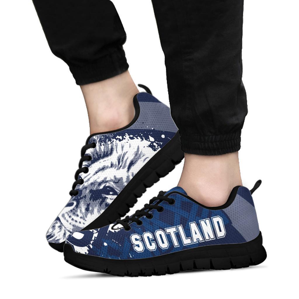 Scotland Celtic Sneakers - Cross Celt Lion - Vibe Hoodie Shop