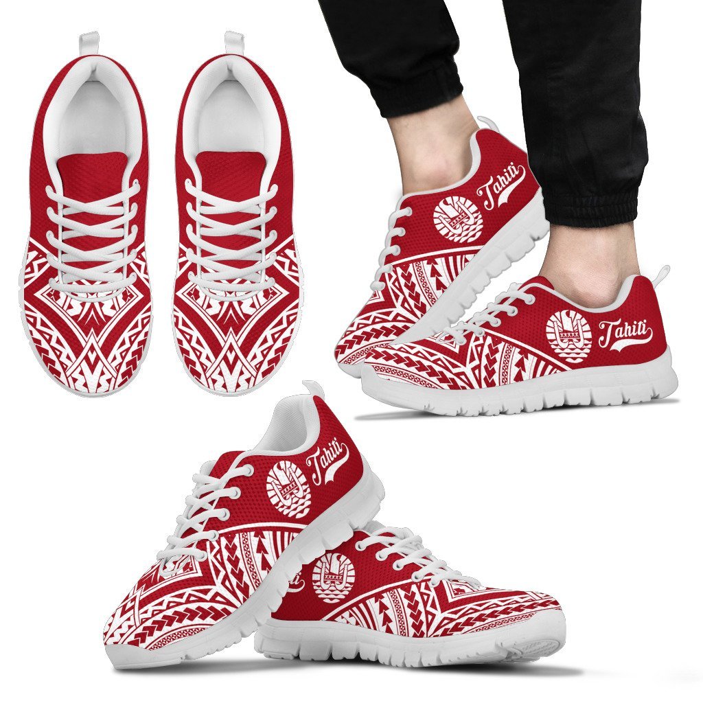 Tahiti Rising Sneakers (Red) - Vibe Hoodie Shop