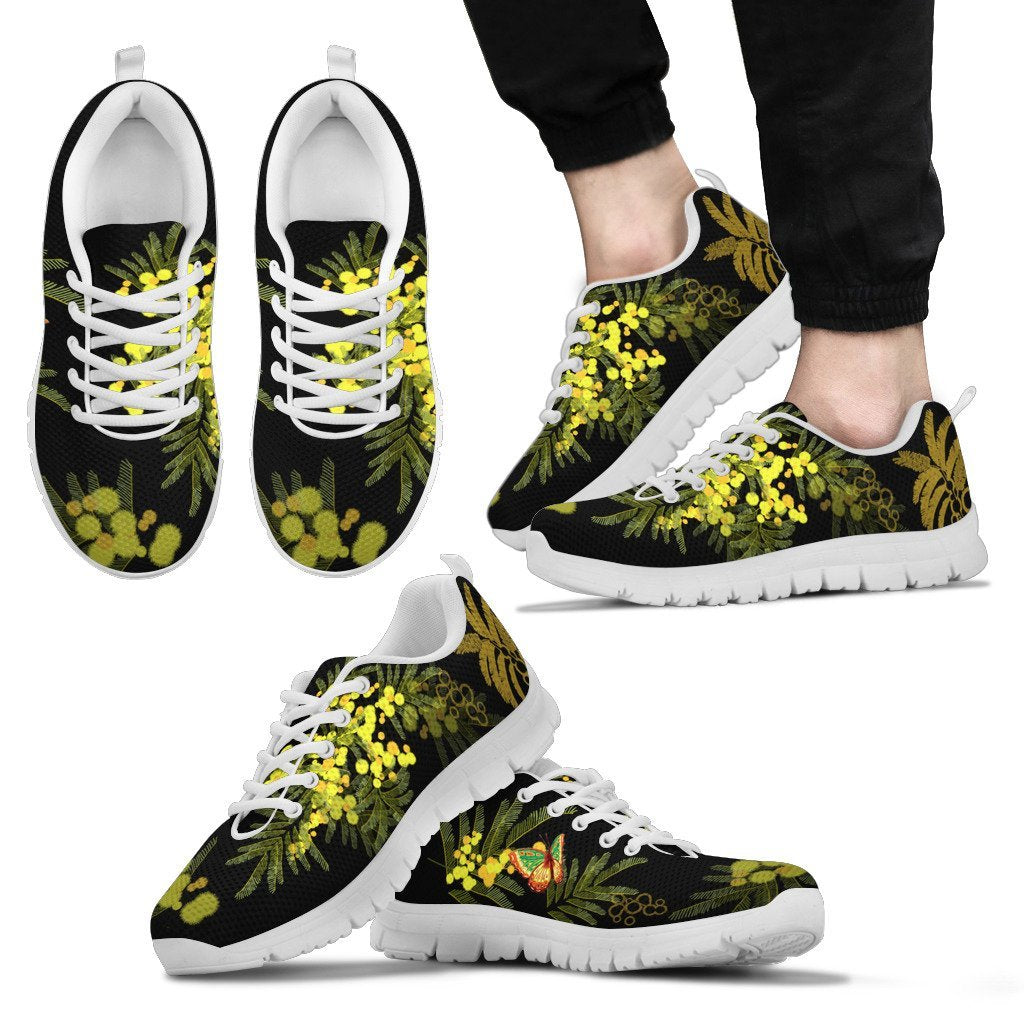 Australia Sneakers - Mimosa Florals Shoes - Unisex - Vibe Hoodie Shop