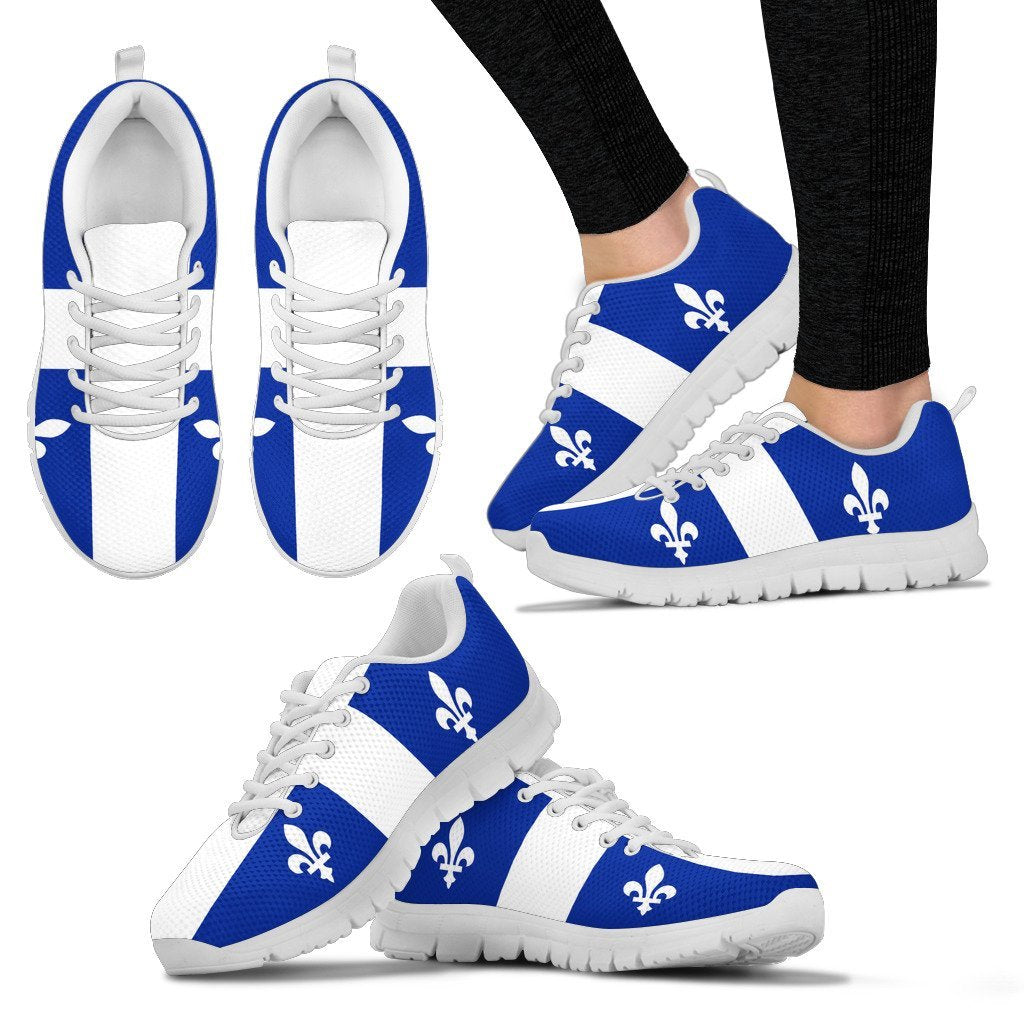 Canada Quebec Flag Sneakers - Vibe Hoodie Shop