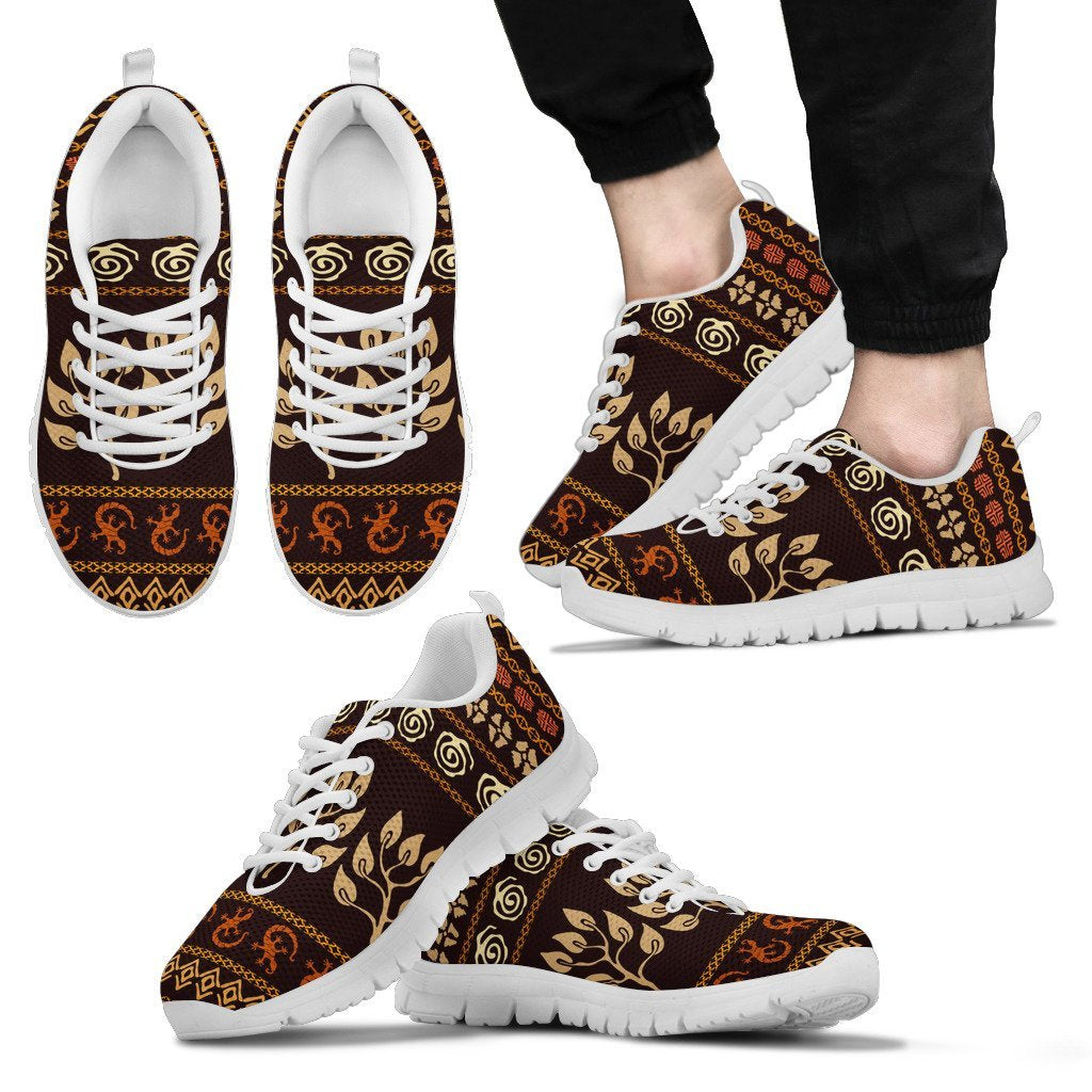 Aboriginal Sneakers, Lizard Patterns Indigenous Dot Painting 12 - Vibe Hoodie Shop